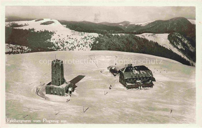 Feldberg 1450m Schwarzwald Feldbergturm Berggasthaus Wintersportplatz