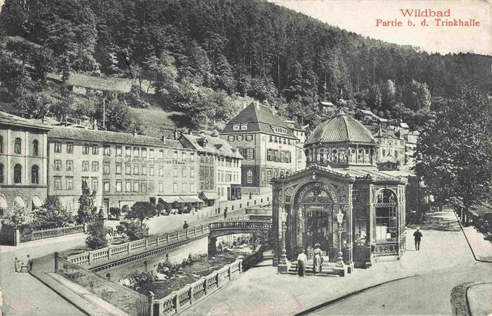 BAD WILDBAD  Schwarzwald BW Partie bei der Trinkhalle