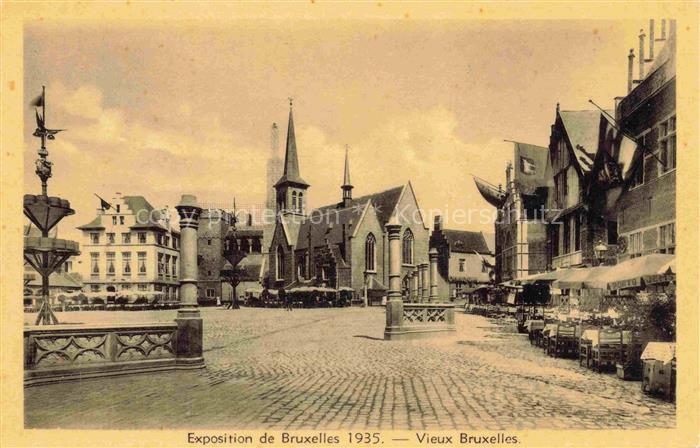 BRUXELLES Bruessel Brussels Exposition de Bruxelles 1935 le Vieux Bruxelles Plac