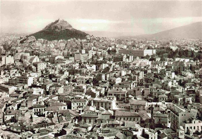 ATHEN Athenes Greece Blick auf die Stadt und Lykabettos