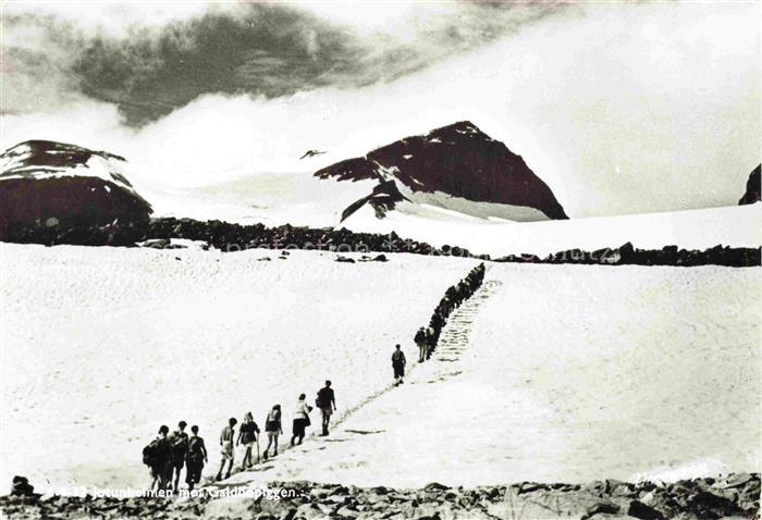 Jotunheimen Norge Bergsteiger Gebirgspanorama