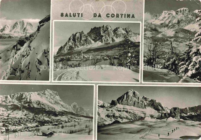 Cortina d Ampezzo Veneto IT Panorama Wintersportplatz Alpen