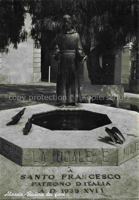 ALAssIO Savona Liguria IT Santo Francesco Patrono d Italia Monument Riviera dei