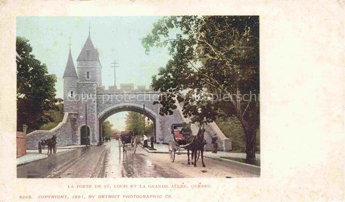 QUEBEC-City Canada La Porte de St Louis et la Grande Allee