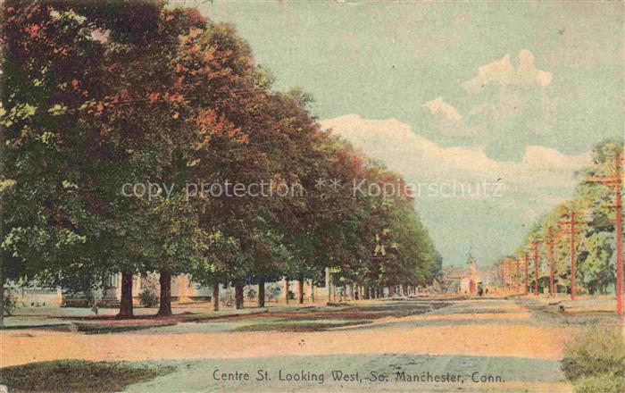 Manchester Connecticut USA Centre St Looking West