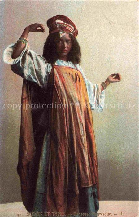 Mauresques Types Tradition Danseuse d'Mauresque