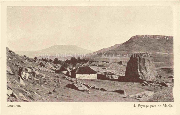 Lessouto Lesotho Paysage pres de Morija