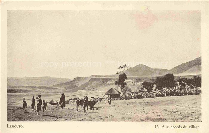 Lessouto Lesotho Aux abords du village