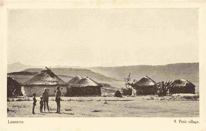 Lessouto Lesotho Petit village