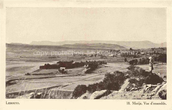 Lessouto Lesotho Morija Vue d'ensemble