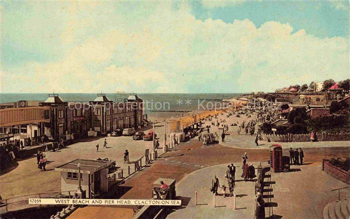 Clacton-on-Sea Colchester Essex UK West Beach and Pier
