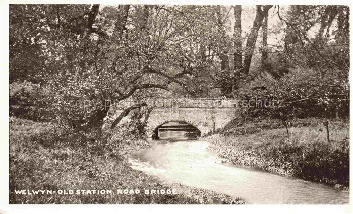 Welwyn Hatfield Hertfordshire UK Old Station Road Bridge