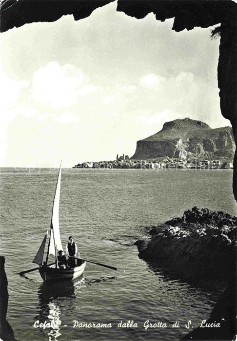Cefalu Palermo Sicilia IT Panorama de la Grotte de Ste Lucie