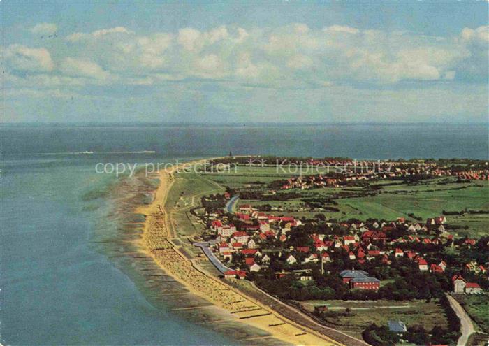 Duhnen Cuxhaven Nordseebad Niedersachsen Fliegeraufnahme