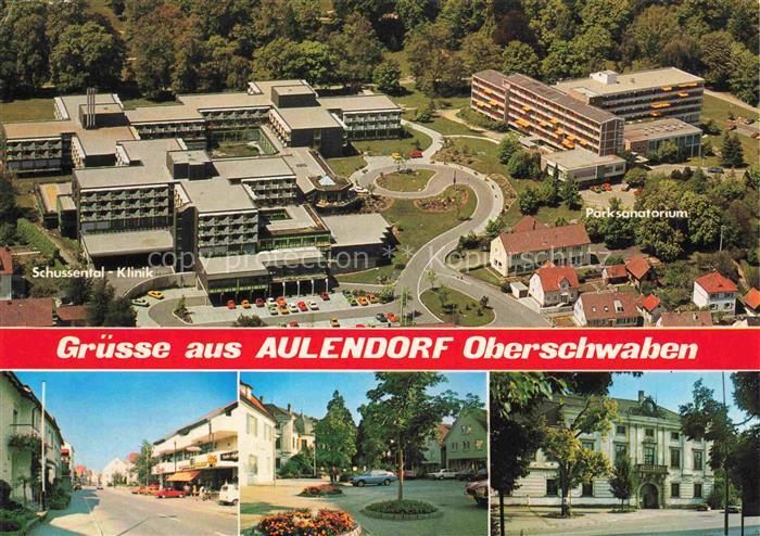 Aulendorf Schussental Klinik Parksanatorium Fliegeraufnahme Ortspartien