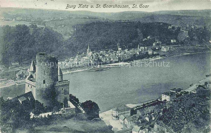 St Goarshausen Rhein Burg Katz St. Goar