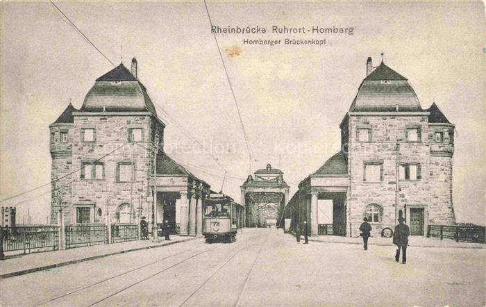 Homberg DUISBURG Niederrhein Rheinbruecke Homberger Brueckenkopf