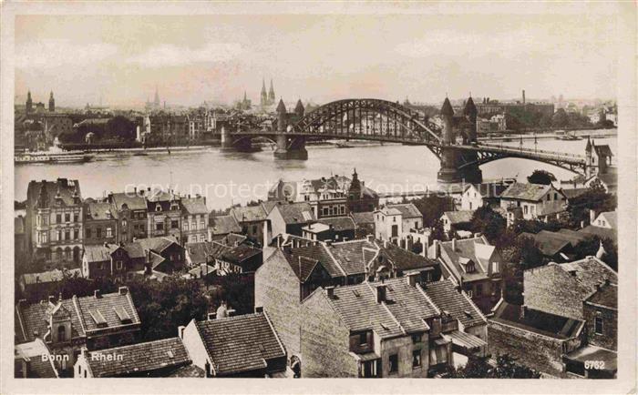 BONN Rhein Stadtpanorama Rheinbruecke