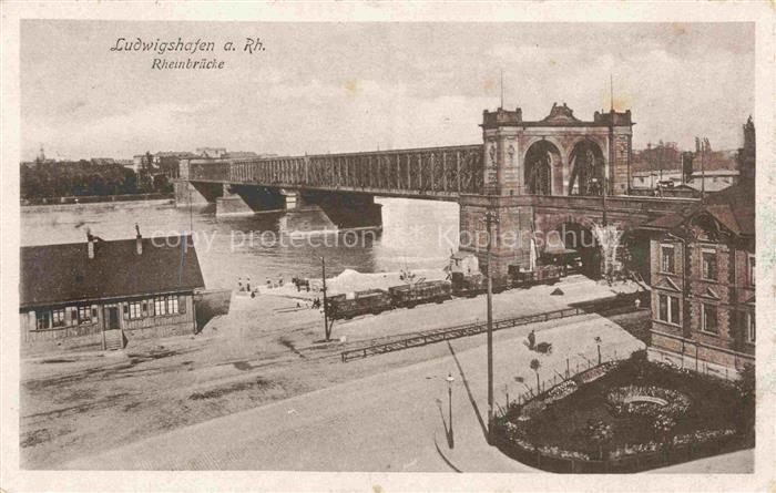 LUDWIGSHAFEN  Rhein Rheinbruecke