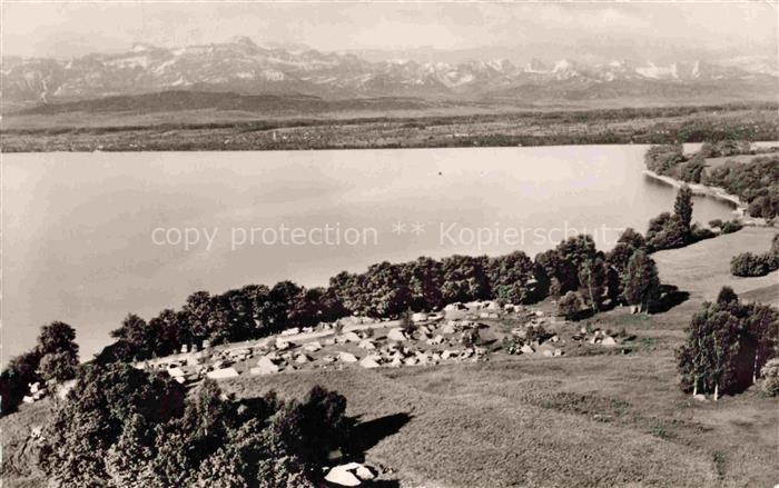 Iriswiese Kressbronn Bodensee BW Campingplatz Alpenpanorama