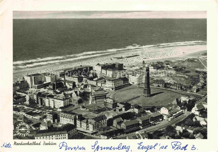 BORKUM Nordseebad Niedersachsen Panorama Leuchtturm Strand