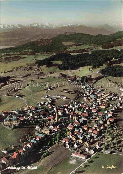 Scheidegg Allgaeu Bayern Panorama Hoehenluftkurort an der Alpenstrasse