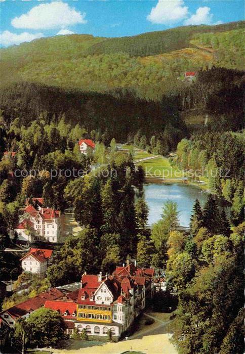 Bad Sachsa Osterode Harz Niedersachsen Panorama mit Schmelzteich