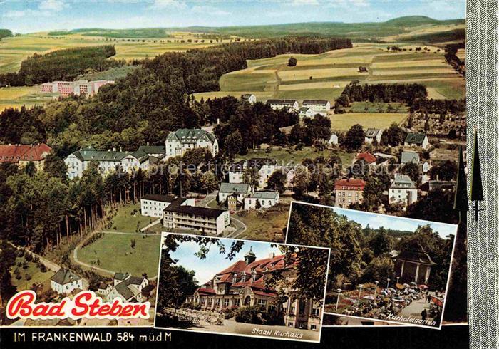 BAD STEBEN Bayern Luftaufnahme Kurhaus Kurhotelgarten