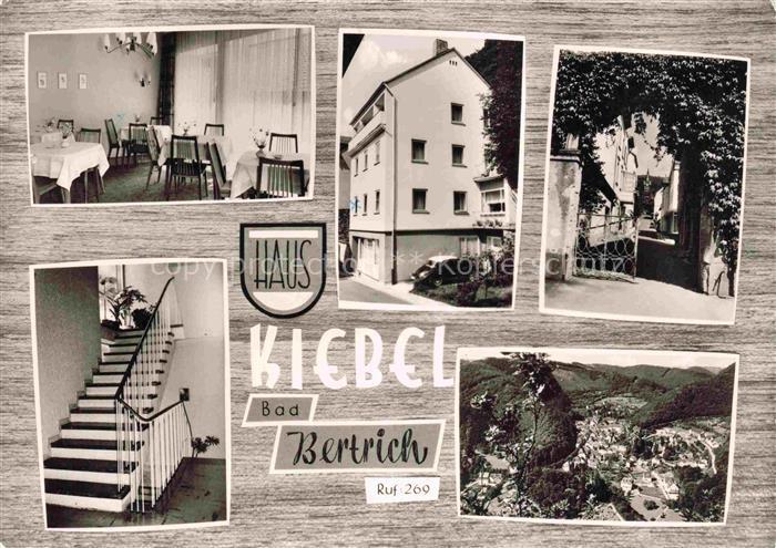 Bad Bertrich Rheinland-Pfalz Gaestehaus Haus Kiebel Landschaftspanorama