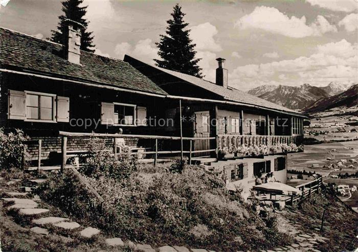 Sigishofen Ofterschwang Sonthofen Bayern Berghuette im Hoernergebiet Bayerische