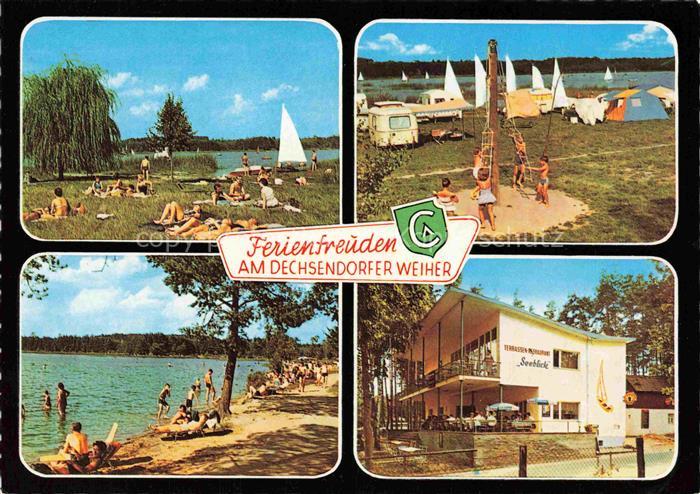 Dechsendorf ERLANGEN Bayern Ferienfreuden am Dechsendorfer Weiher Liegewiese Cam