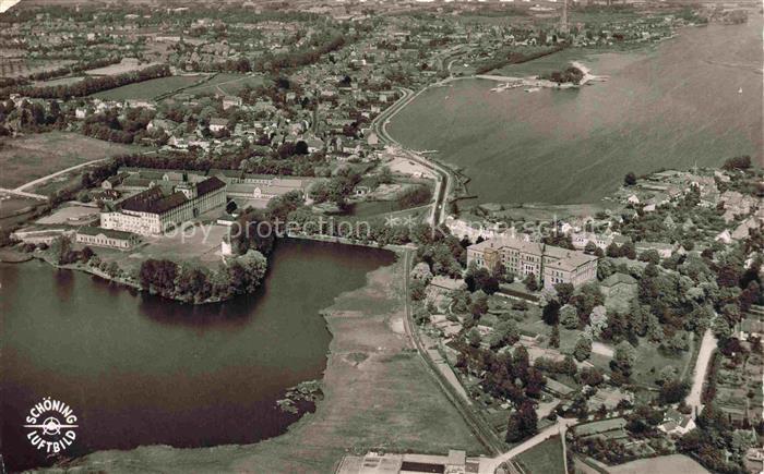 Schleswig Schlei Erfde Schleswig-Holstein Fliegeraufnahme mit Schloss