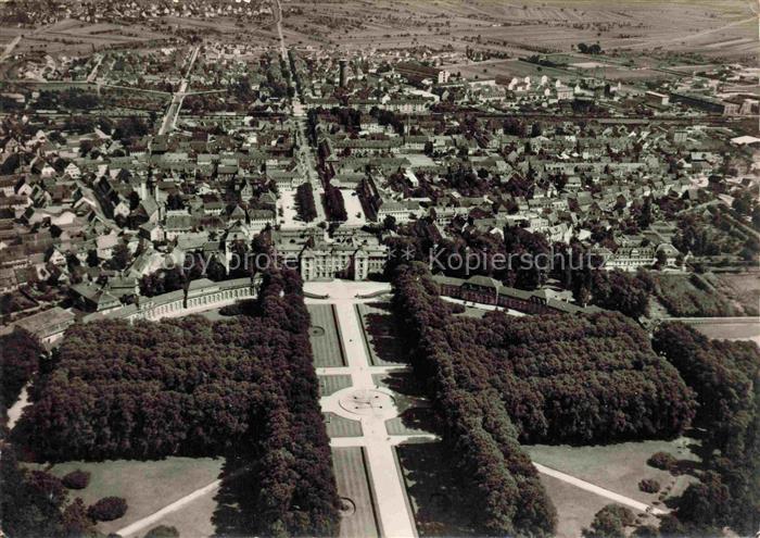 Schwetzingen BW Fliegeraufnahme mit Schloss