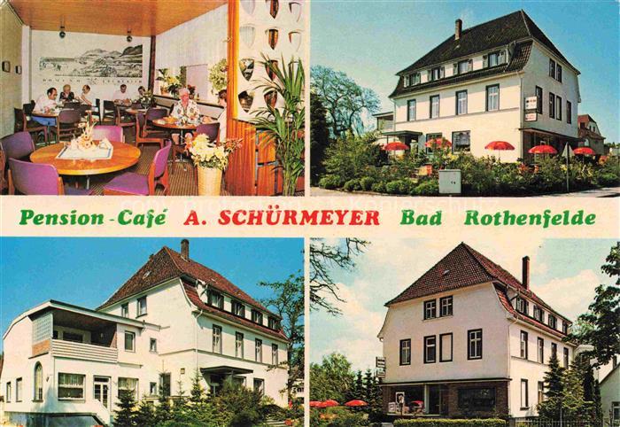 Bad Rothenfelde Osnabrueck Niedersachsen Pension Cafe Schuermeyer Gaststube Deta