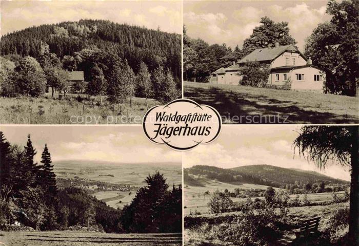 Grosspostwitz Oberlausitz Waldgaststaette Jaegerhaus Landschaftspanorama