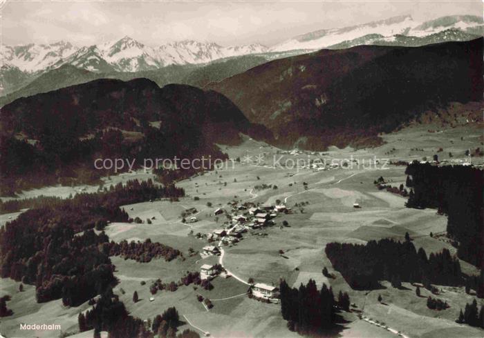 Maderhalm Fischen Allgaeu Bayern Panorama Bayerische Alpen