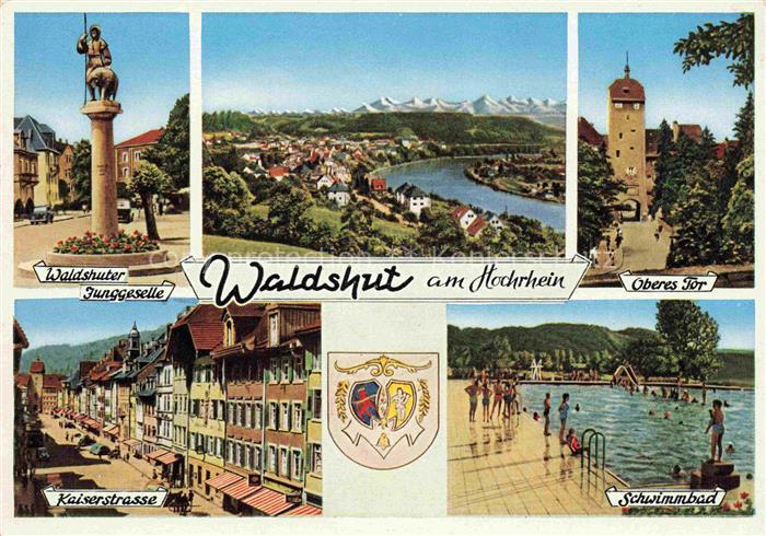 Waldshut-Tiengen Waldshuter Junggeselle Stadtpanorama Alpen Oberes Tor Kaiserstr