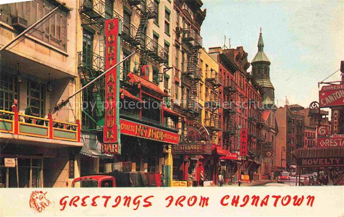 NEW YORK City USA Chinatown a touch of Oriental Restaurant