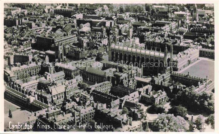 Cambridge Cambridgeshire UK Kings Clare and Trinity Colleges aerial view