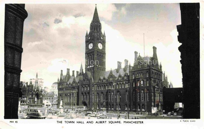 MANCHESTER UK Town Hall and Albert Square