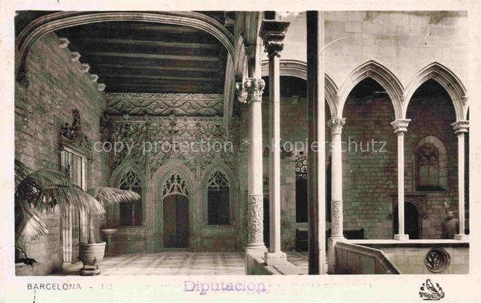 BARCELONA Cataluna ES Diputación Gebaeude Arkaden