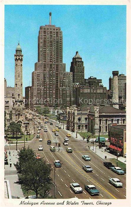 CHICAGO Illinois USA Michigan Avenue and Water Tower