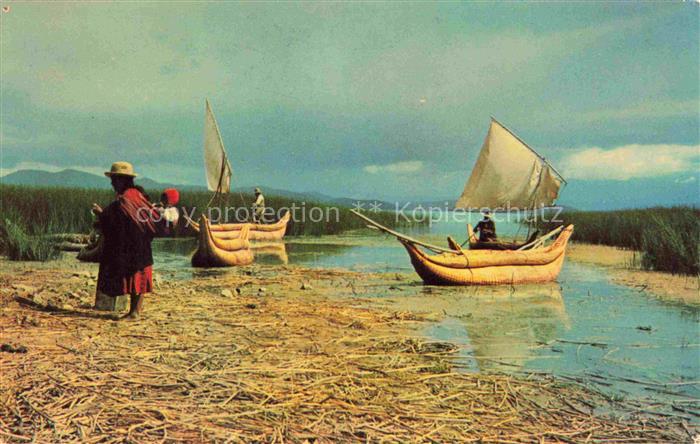 Titicaca Lago Peru Bolivia Despuès de la pesca after fishing
