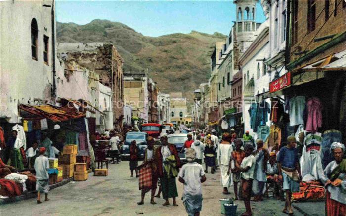 ADEN Jemen Native Bazaar Scene in Crater
