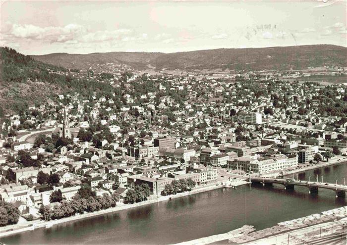 Drammen Buskerud Norge Fliegeraufnahme