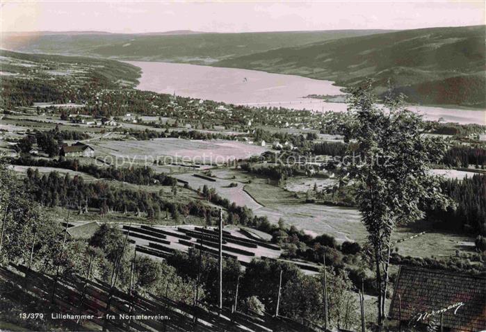 Lillehammer Norge Panorama fra Norsaeterveien