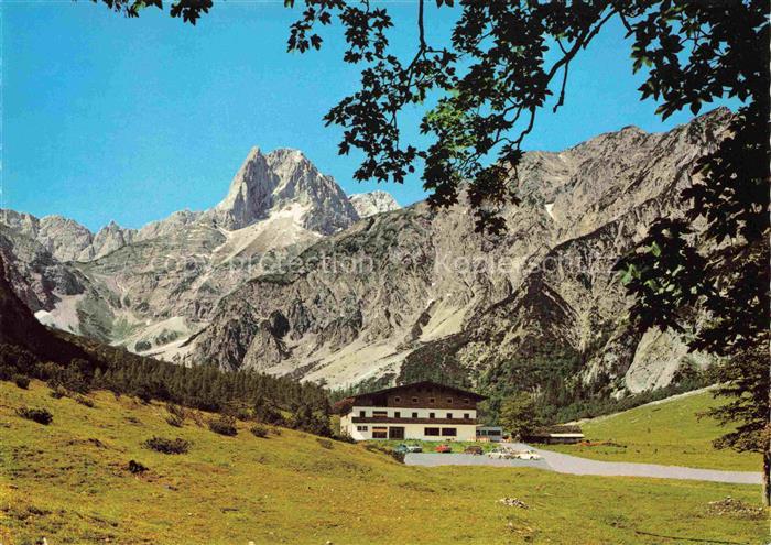 Pertisau Achensee Tirol AT Alpengasthof Gramai im Falzthurntal gegen Lamsen-Spit