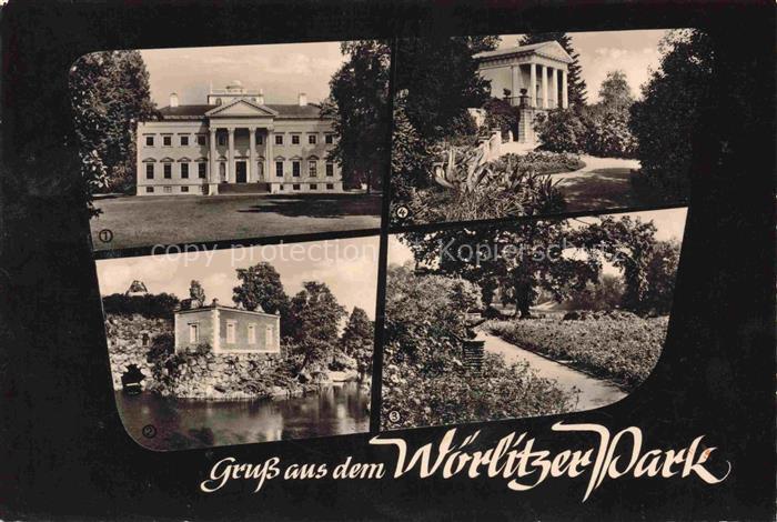 Woerlitz Sachsen-Anhalt Woerlitzer Park Schlossmuseum Der Stein Roseninsel Sonne