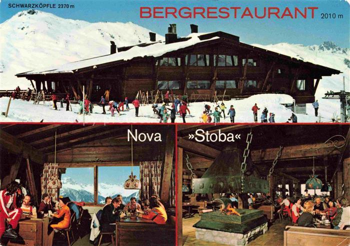 Gaschurn Vorarlberg Bergrestaurant Nova Stoba am Schwarzkoepfle Gastraum Skigebi