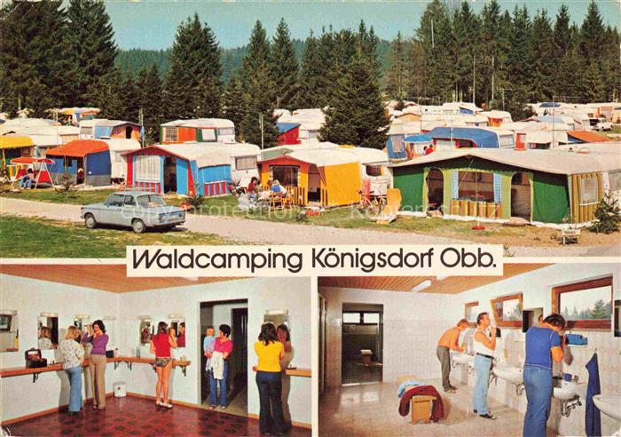 Koenigsdorf  Oberbayern Bad Toelz-Wolfratshausen Bayern Waldcamping Campingplatz
